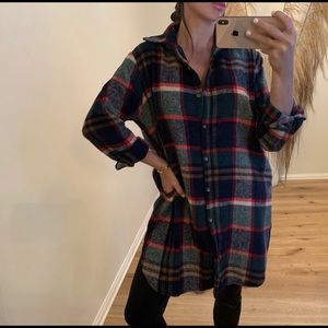•REPOSH🔃 flannel  dress/coat•